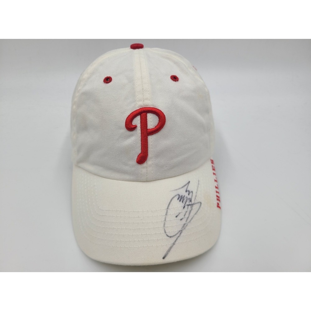 Philadelphia Phillies Jamie‎ Moyer Autographed Signed Twins Enterprise Hat Cap